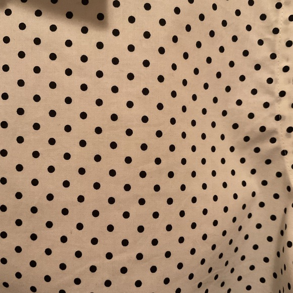 Lauren Ralph Lauren White Shirt with Black Dots - Picture 3 of 5